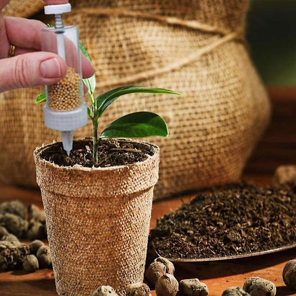 Praktisk Havearbejde: 2-delt Frødispenser Mini Plante-sæt, Essentielle Værktøjer til Havebrug og Spirring