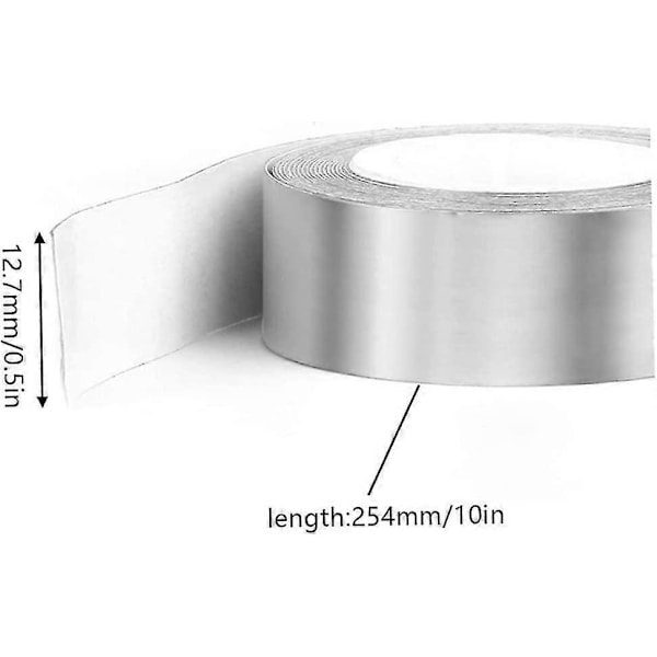 Golf Blytejp Hög Densitet Självhäftande Blytejp Silverbelagd Vikt Rulle 254x12.7mm