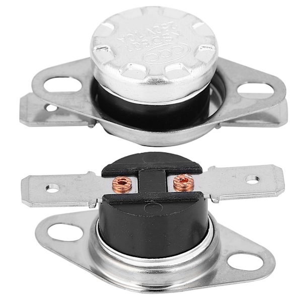 5 stk KSD301 Switch Temperatur Control Termostat Termokontakt 250V10A Normalt lukket75℃