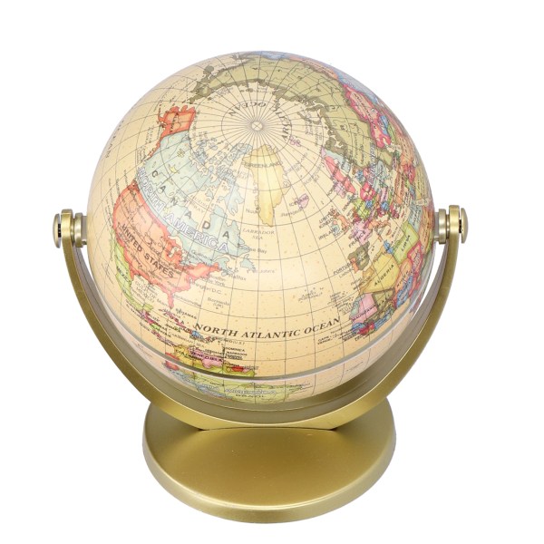 Mini World Map Globe English Edition Desktop Roterende Jord Geografi Globe Teaching Tool