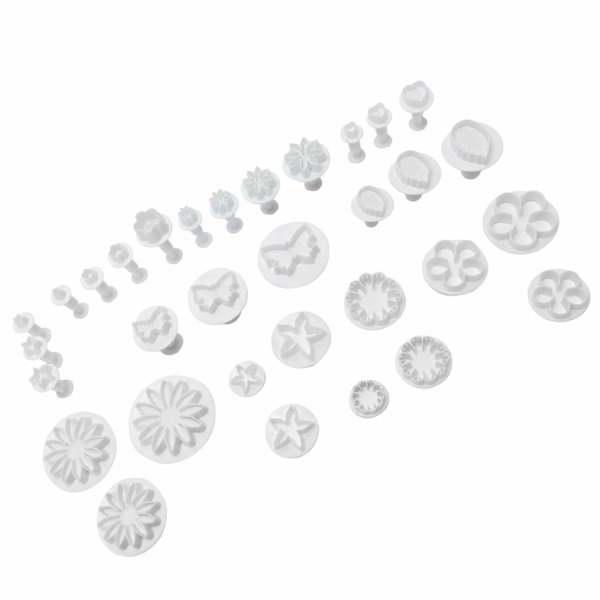 33 st/set Fondant tårta bakverktyg DIY kex kakformar matlagningsverktyg köksredskap