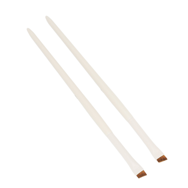 2 kpl kulmaista eyeliner-sivellintä, ammattimainen meikkisiveltimet, pehmeät harjakset, ultraohut viisto eyeliner-sivellin, kosmetiikkatyökalu