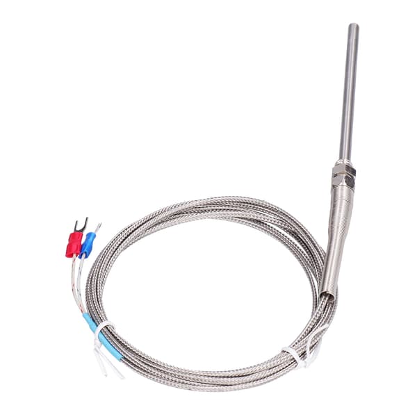 K Typ Temp Termoelement Temperatursensor Termisk Sond Rostfritt Stål 0~600℃ WRNT‑187 Vanlig Typ 4 Meter