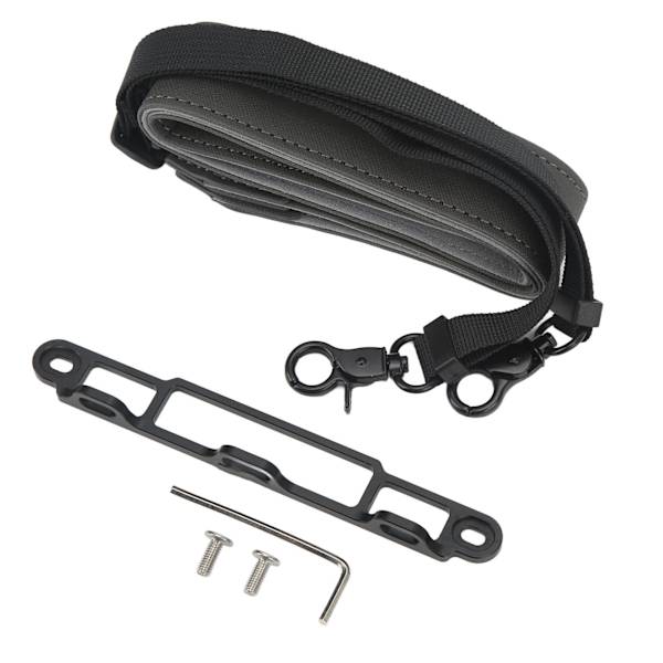 Fjärrkontroll PU Läder Halsband Justerbar Lanyard med Aluminiumlegering Fäste för Mini3Pro RC med Skärm