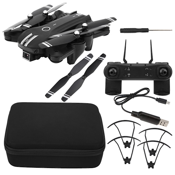 H168 Mini taittuva drone, kaksoiskamera, kaukosäädin, 4K-kamera, 4 kanavaa, WiFi, 6-akselinen gyroskooppi