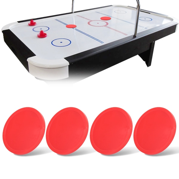 4 stk plast luftishockey pucker stykke som kan byttes ut for bord spillutstyr (L)