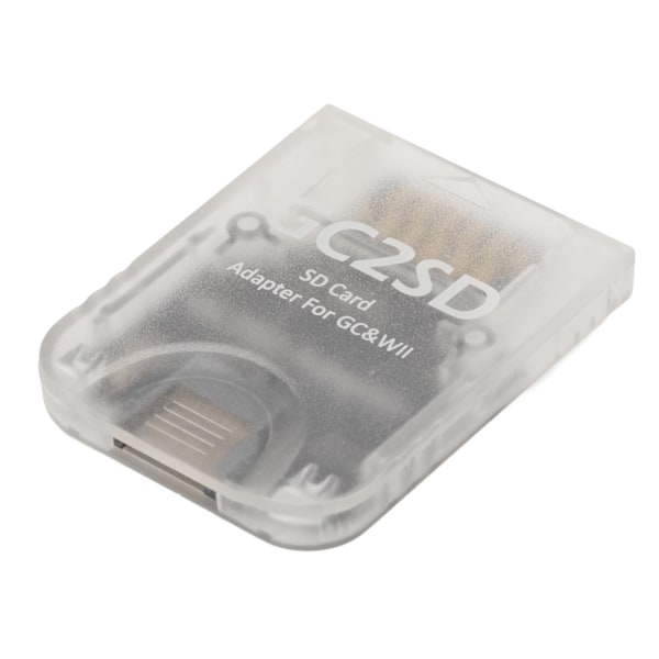 GC2SD-kortleser Plug and Play bærbar profesjonell spillkonsoll Micro Storage Card Adapter for Wii for GC Transparent