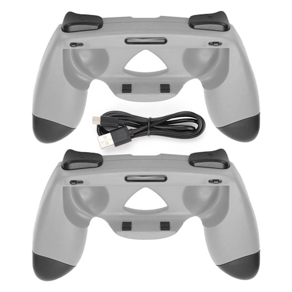 Handtagsladdare för Switch Slitstark Spelkontroll Laddare Svettresistent Handtagskit för SwitchGrå