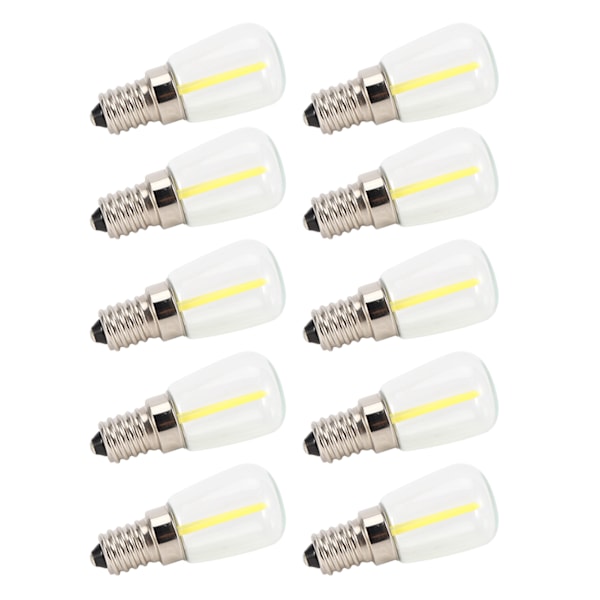 10 kpl E14 pitkä filamentti mini LED kirkkaat lamput 1,5 W AC230V