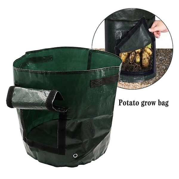 Vandtætte PE Have Kartoffel Dyrkningsposer - 1 Gallon & 5 Gallon