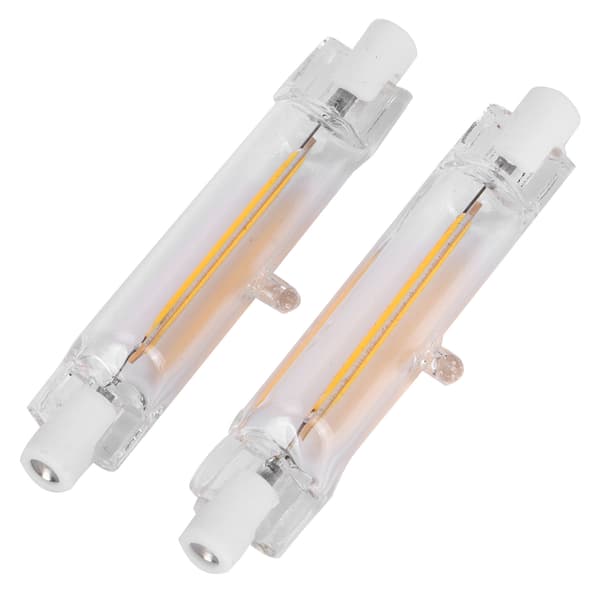 2 stk. R7S COB-pære 5W 78mm Highlight Dobbel Ended Flood Light Source Tilbehør 230V Varmhvit 3000K