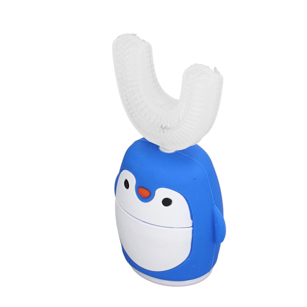 Mjuk U-formad tandborste i silikon 360° Oral Cleaning Cartoon Elektrisk tandborste för barnLarge