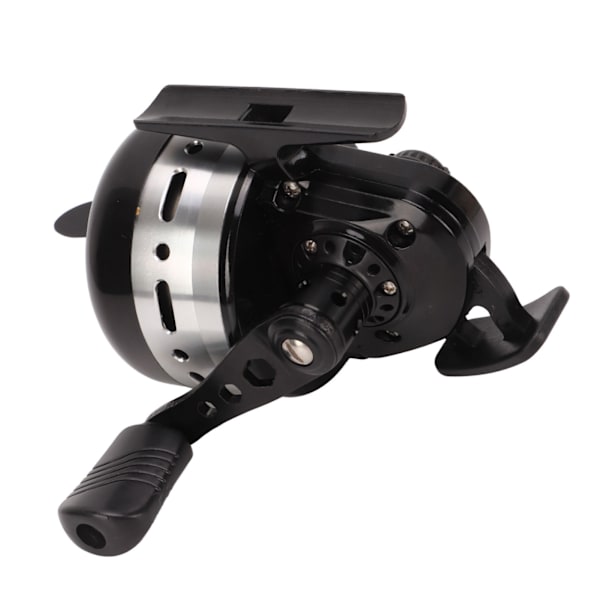Fiske Spinnereel i Rustfrit Stål Metal Sort 3.6:1 Gear Ratio Baitcasting Fiskehjul til Ferskvand Saltvand