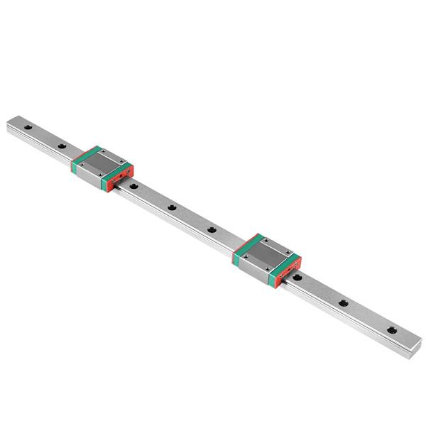 1 stk. 400mm/15,7 tommer stål høj præcision miniature lineær skinner guide med 2 blokke