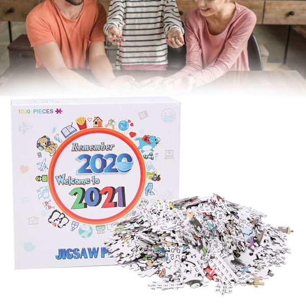 1000 bitars pussel i papper för att fira 2020 års pedagogiska leksaker för vuxna och barn typ A