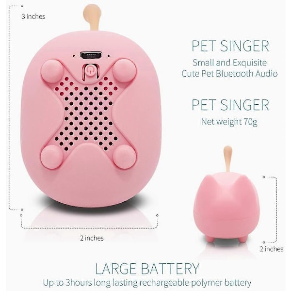 Kannettava Bluetooth-kaiutin, mini langaton kaiutin, selkeällä stereolla, sisäänrakennettu mikrofoni
