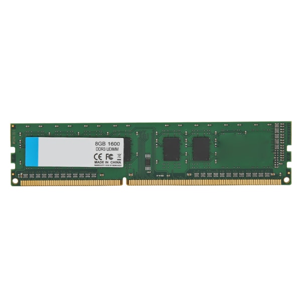 DDR3 UDIMM 1600Mhz RAM 64bit Bredde 40Pin Data Interface Plug and Play Professionel bærbar RAM til PC 8GB