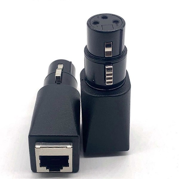 till RJ45-kontakt RJ45 Ethernet till 3-pin XLR-adapter hona