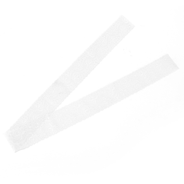 4 cm spetsband dubbelradig vågig mjukt modernt spetsband för kläder presentdekoration 10 meter