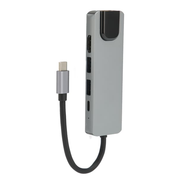 USB C-hub 5 i 1 USB3.0 87W PD snabbladdning Gigabit Ethernet USB C till High Definition Multimedia Interface USB C-adapter