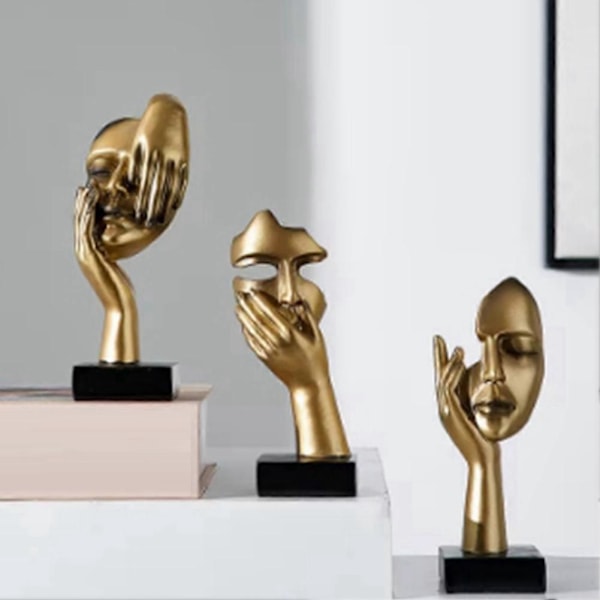 Nordisk Statue Abstrakt Resin Skrivebordsornamenter D