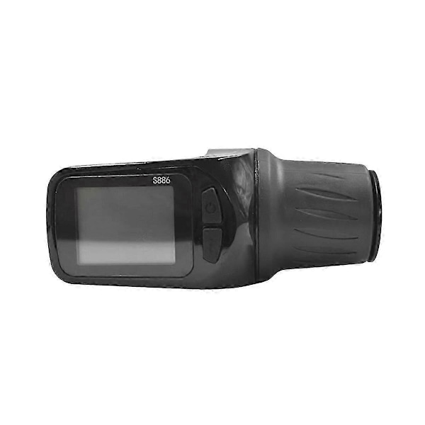 24V 36V 48V 60V S886 Ebike LCD-näyttöpaneeli säädettävissä kierrekahvalla, yhteensopiva sähköskootterin ja -pyörän kanssa (5PIN)
