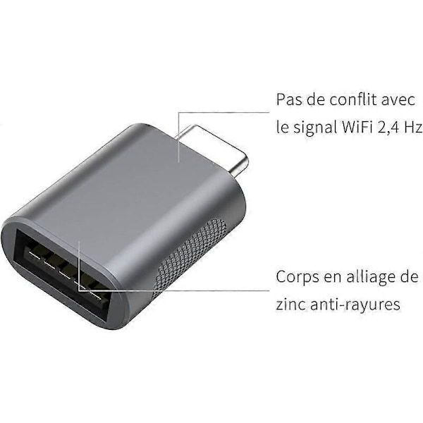 USB C - USB -sovitin (2 kpl), USB-C - USB 3.0 -sovitin, USB Type-C - USB -sovitin, Thunderbolt 3 - USB Female OTG -sovitin MacBook Air 2020:lle, iPadille