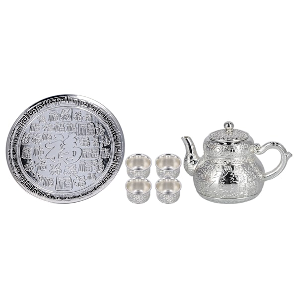Retro Tekande Sæt Udsøgt Udskåret Elegant Retro Glattere Linjer Anti Deformation Rust Kaffekande Sæt til Gave