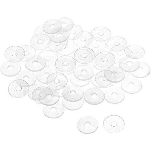 Kirkkaat Nylon-tasolevyt - 2/1-3 tuuman paksuus - Tiivistystiiviste hanan putkelle ja vesiletkulle - Pakkaus 50
