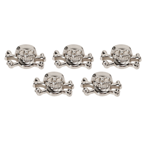 50 set skalle nitar gotisk stil vacker fashionabla DIY nittillbehör för att göra skor bälten silver