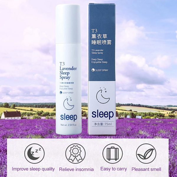 Lavendel Dyp Søvn Spray Rolig Dyp Søvn Tåke Putepray Lavendel Eteriske Oljer Insomni Terapi Søvnhjelpemidler