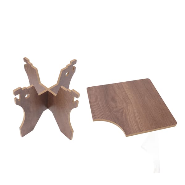 Utomhus Camping Hinkställ MDF Kopphängande Design Hopfällbart Portabelt Förvaringsställ för Vandring Picknickar