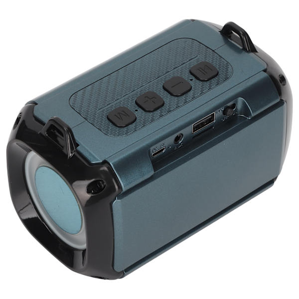 Langaton kaiutin 360° Stereo Noise Reduction Kannettava Bluetooth-kaiutin latauskaapelilla Vihreä