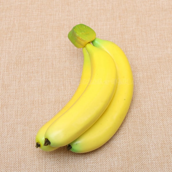 Artificiell Banana 7 Heads Banana Model High Simulation Fake Fruit Banana Model Photo Prop för Home Party