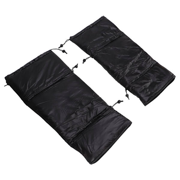 2 st varma knäskydd nylon fleece vindtäta ben knäskydd för snöcykling ridning skridskoåkning