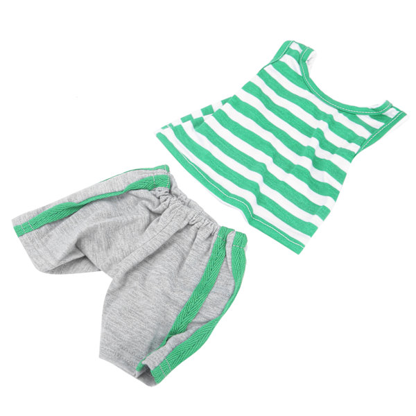 Sportkläder för babydockor 18 tum Babydockkläder Träningskläder Barn FödelsedagspresentQD18‑100