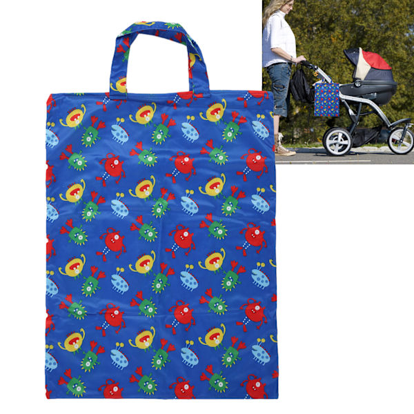 60 x 45 cm vanntett våtpose gjenbrukbar tøybleie våte tørre poser vaskbar reisearrangør blå