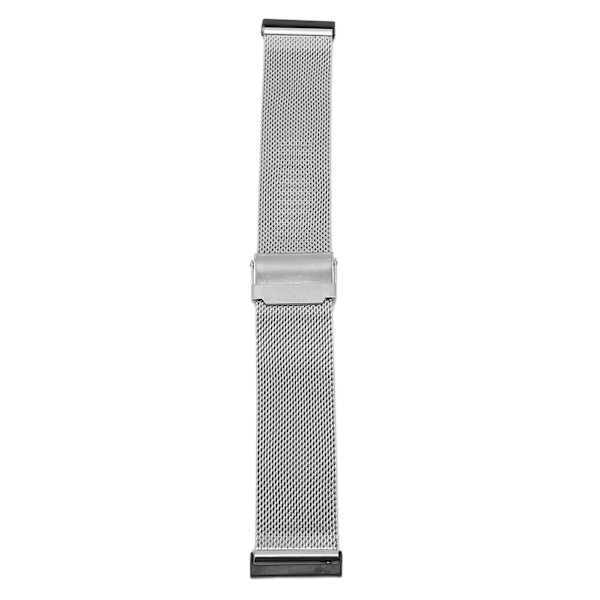 Klockarmband 24mm i rostfritt stål, justerbart mesh-armband för Suunto Spartan HR 7/D5i Sliver