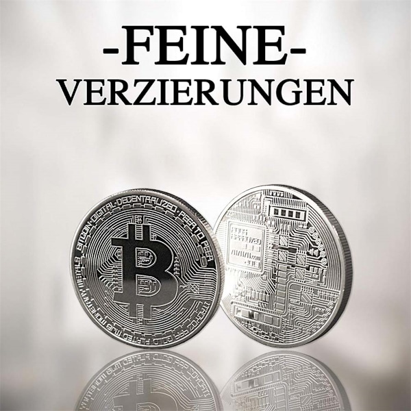 Bitcoin Mønt Samleobjekt Kunst Samling Gave Fysisk Mindemønt Antik BTC Mønt Kunst Samling