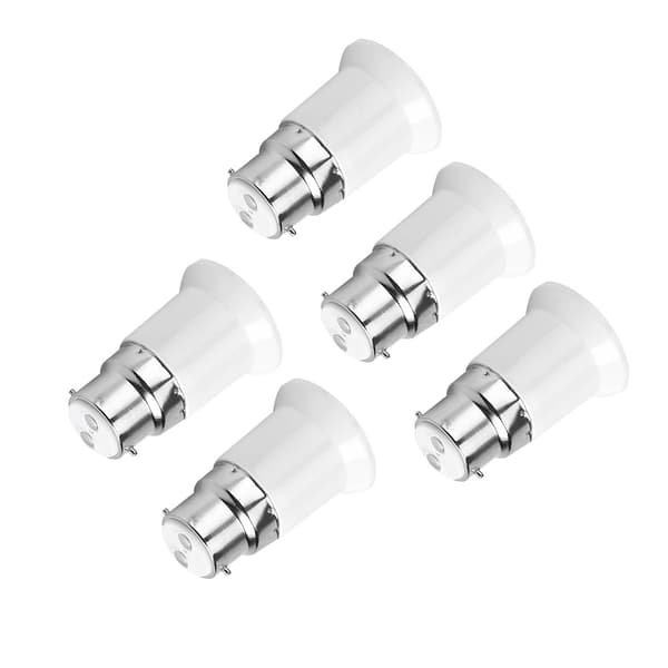 5 kpl B22 uros - E27 naaras -kanta polttimon adapterimuunnin lampunpidikkeet