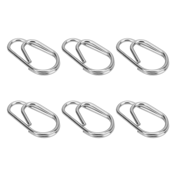100 st Fiske Ring Hög Draghållfasthet Hållbara Fiske Snaps Lockar Anslutningar Nr 4