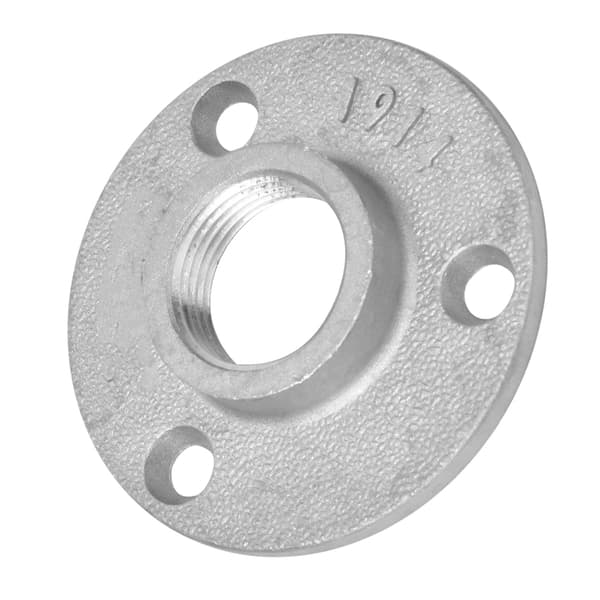 10 STK DN20 3-Hulls Flensbase Rørfittings Aluminiumslegering Gjenget Hyllefestebase