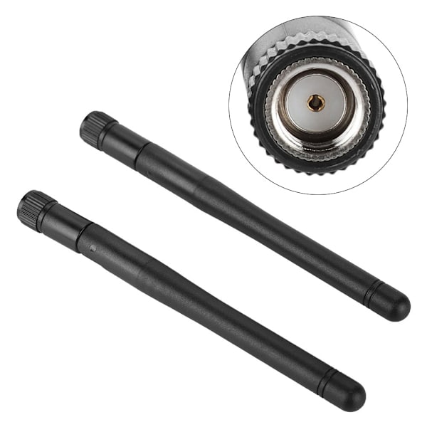 2 STK Dual Band WiFi-ruter High Gain SMA-grensesnitt trådløst nettverkskort ekstern antenne (2DBi)
