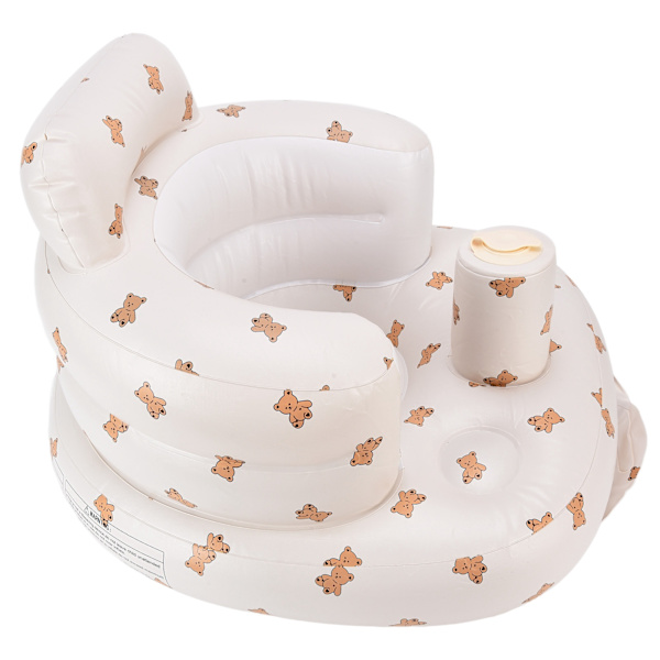 Multifunktionel baby PVC oppustelig rygsøjlebeskyttelse badeværelse sofa læring spise middag stol#2