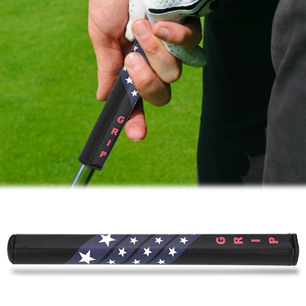 Antiskrid PU-belagt komfortabelt golfkølle-puttergreb udskiftningstilbehør (sort)