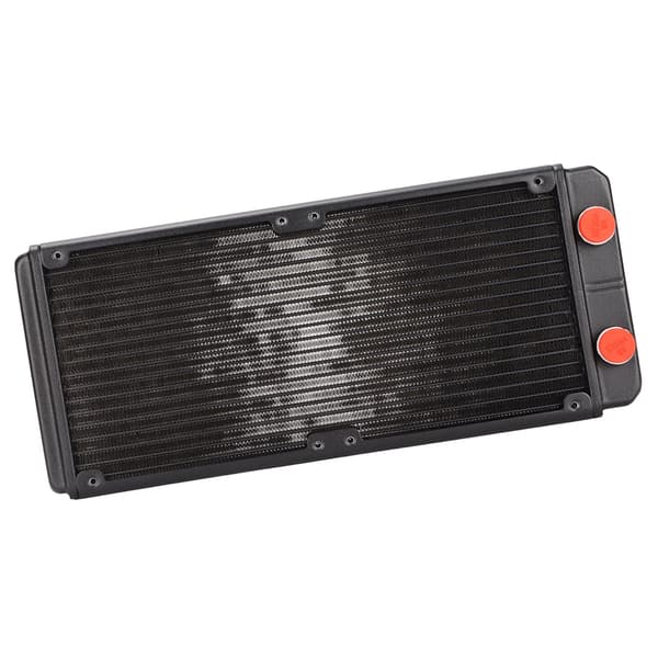Vandkølingsradiator 18 rør 1 bar tryktest CPU vandkøler med G1/4 gevindgrænseflade til 12 cm blæsermontering