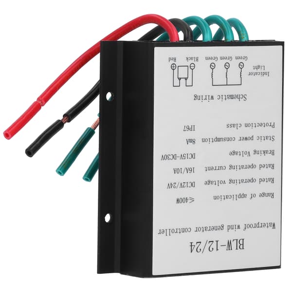 BLW‑12/24 400W Vindgenerator Turbinkontroll Vattentät Batteriladdningsregulator