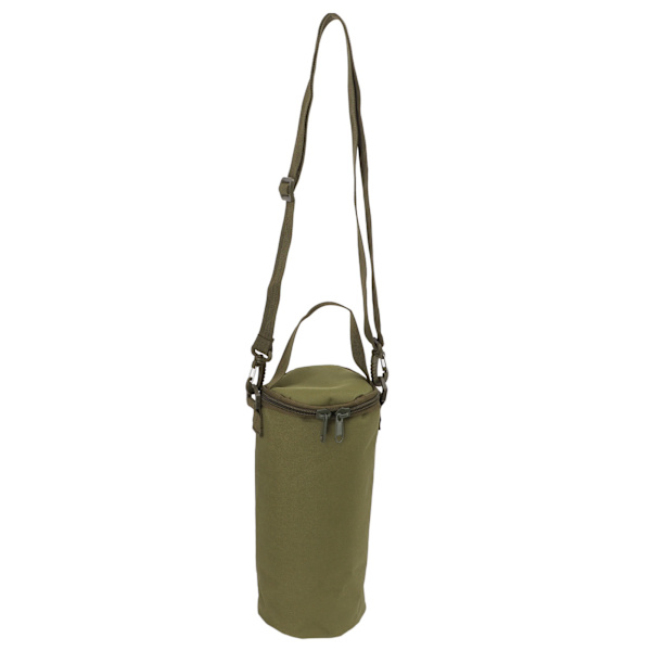 Camping Oppbevaringspose Dobbel Glidelås Håndtak Design Oppbevaringspose med Skulderstropp for Gassbeholdere Campinglys Grønn