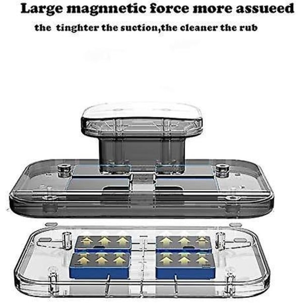 Dubbelsidig Magnetisk Fönsterputsare - Uppdaterad Version, för Glas Tjocklek 0,6-1 tum