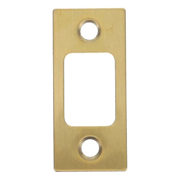 Dørlås Slagplade Trædør Installation Holdbar Rektangulær Form 1-pak Guld Golden 5.70X2.50X0.10CM